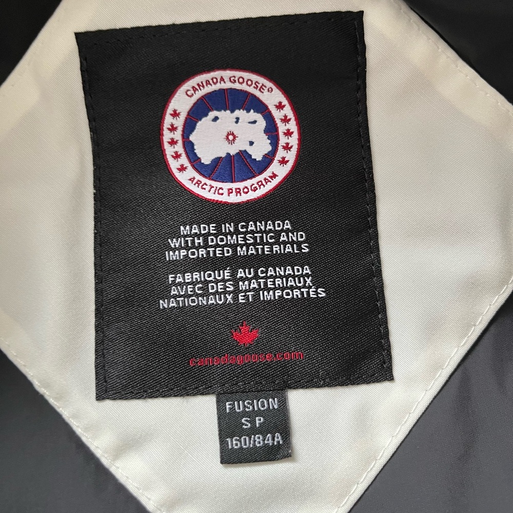 Canada Goose White Puffer Jacket with Fur Hood - Picture 13 of 16